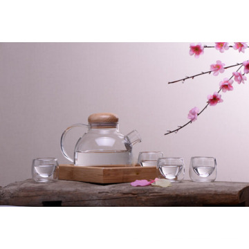 Haonai hot sale bulk antique glass teapots